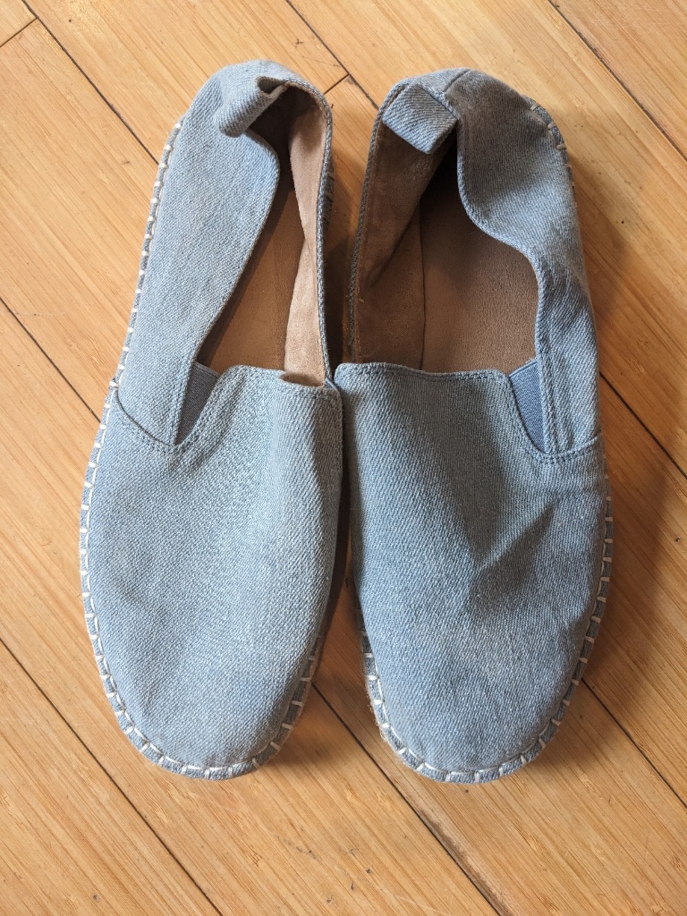 Gap Linen Espadrilles, Blue Denim Wash, Size 10